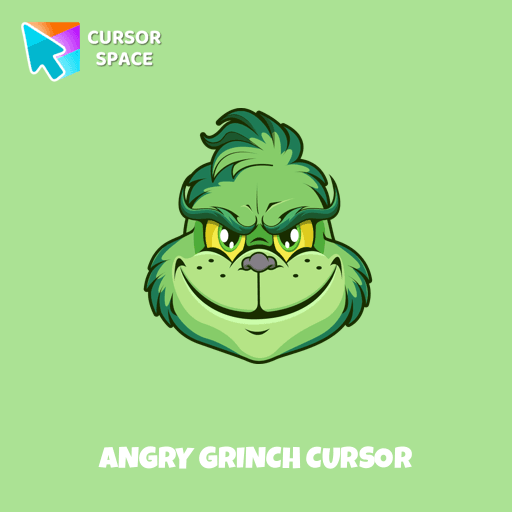 Angry Grinch cursor arrow cursor